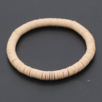 Handmade Colorful Polymer Clay Bracelets Pure Handmade Bead Boho Bracelet for Man and Woman Cheap Items and Free Shipping