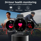 LIGE BW0664 Voice Assistant Smartwatch Answer Dial Call Fitness Tracker Multi Sports Monitor Blood Pressure SmartWatch for Men