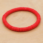 Handmade Colorful Polymer Clay Bracelets Pure Handmade Bead Boho Bracelet for Man and Woman Cheap Items and Free Shipping
