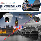Outdoor 4MP 8MP Full Color Camera Waterproof Metal Body Smart