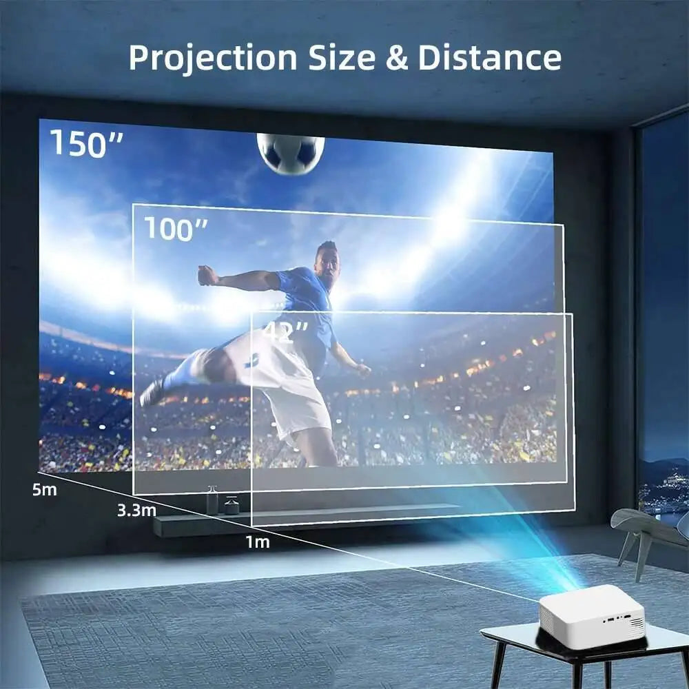 Projector Mini Portable Full HD 4K Projector Video