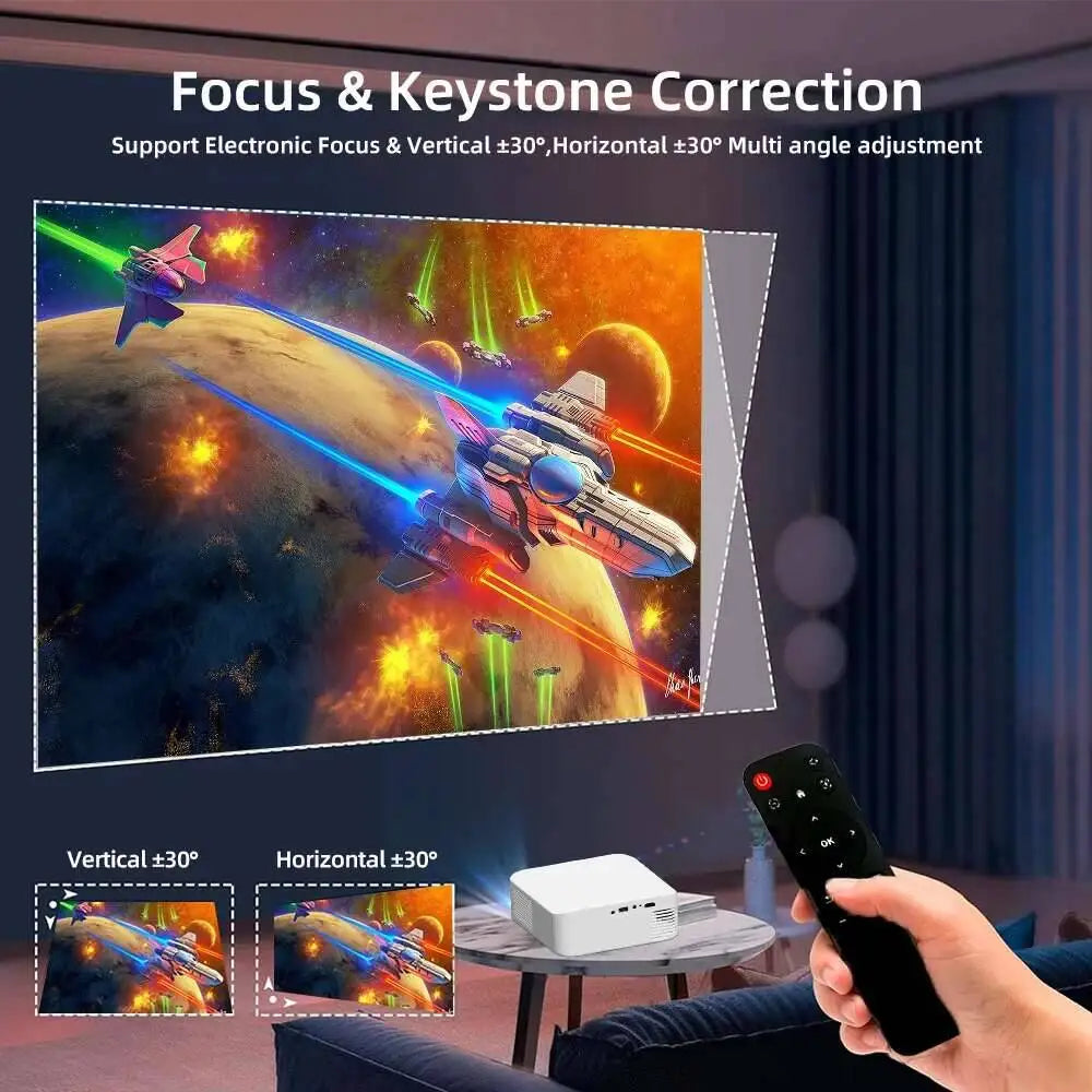 Projector Mini Portable Full HD 4K Projector Video