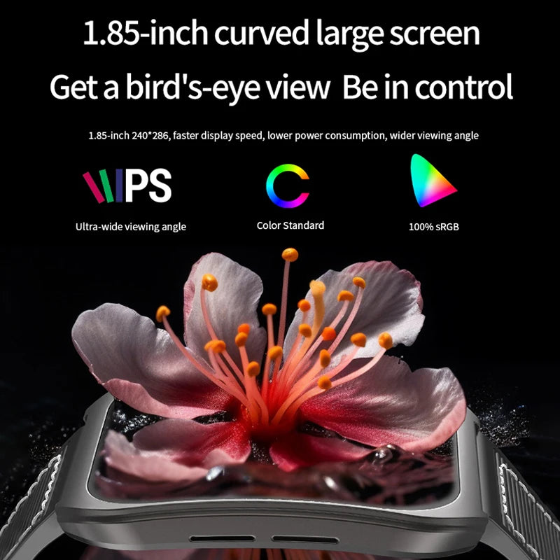 Smart Watch 1.85''Curved Screen for Men