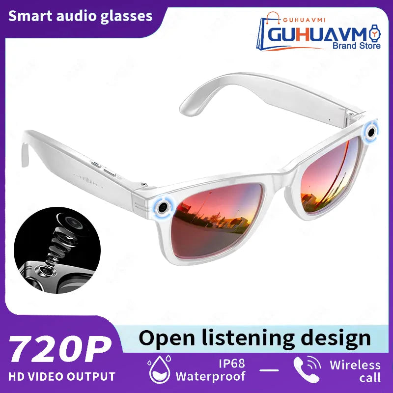 AI Smart Glasses Camera Video Recording Bluetooth Call Music Play