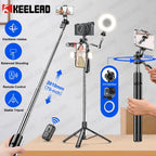 Tripod Portable Selfie Stick with Wireless Remote Shutter,Stand for Camera Phone Photography