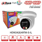 Outdoor 4MP 8MP Full Color Camera Waterproof Metal Body Smart