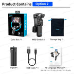 Handheld Stabilizer for iPhone & Android, Anti-Shake Phone Holder with Tripod, for Vlogging & Video Recording