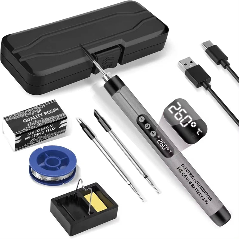 Mini Cordless Soldering Iron Kit USB Portable