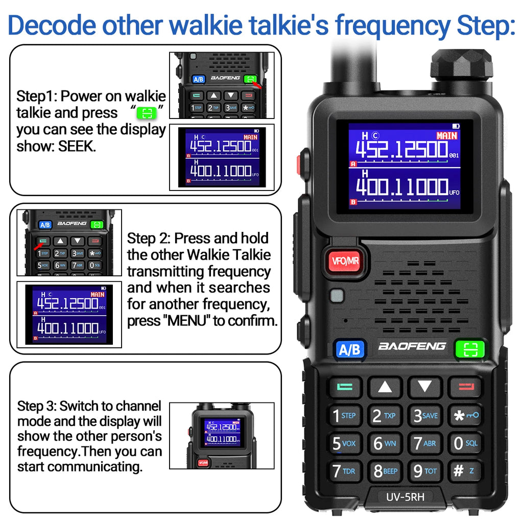 Walkie Talkie Long Range Wireless Copy Frequency