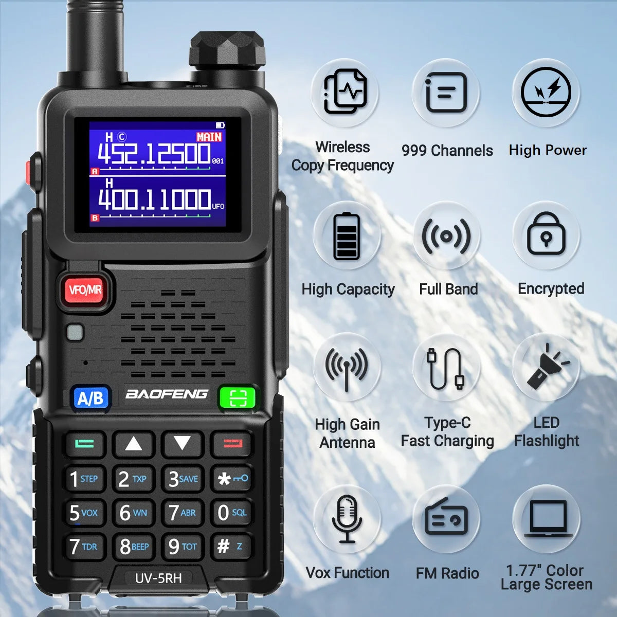 Walkie Talkie Long Range Wireless Copy Frequency