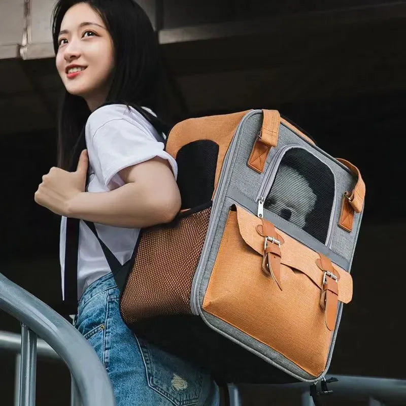 Pet Backpack,Dogs and Cats Travel Portable
