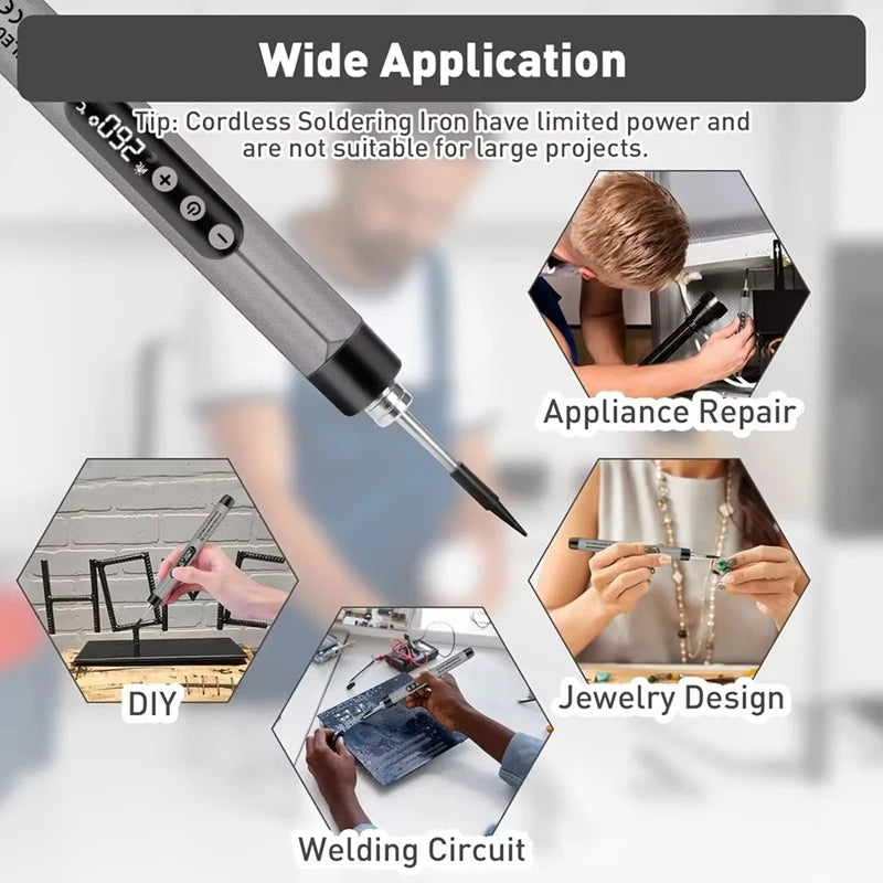 Mini Cordless Soldering Iron Kit USB Portable