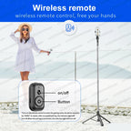 Tripod Portable Selfie Stick with Wireless Remote Shutter,Stand for Camera Phone Photography