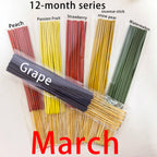 6 Sets of Approximately 126 High-Quality Incense Sticks - Including Shrubs, Lavender, Lemongrass, Dragon's Blood, Rose, Jasmine, Cherry Blossom, Suitable for Purification, Yoga Meditation, and Home Use - Perfect Gift with Lon