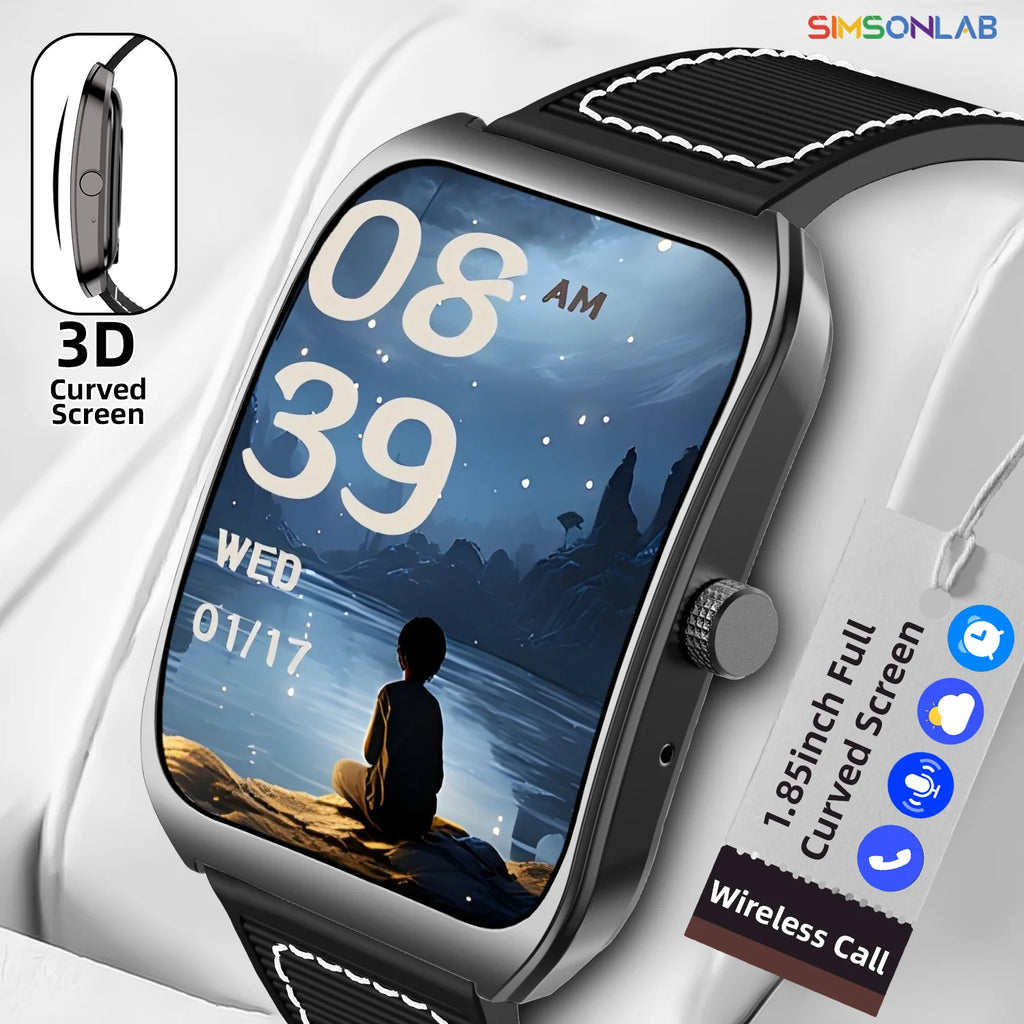 Smart Watch 1.85''Curved Screen for Men