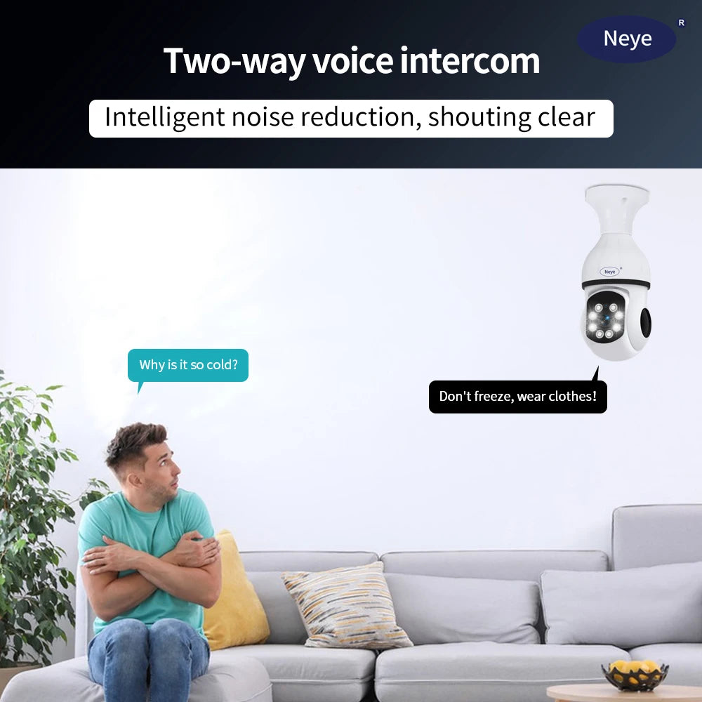 8MP 4K Lightbulb Surveillance Camera