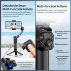 Handheld Stabilizer for iPhone & Android, Anti-Shake Phone Holder with Tripod, for Vlogging & Video Recording
