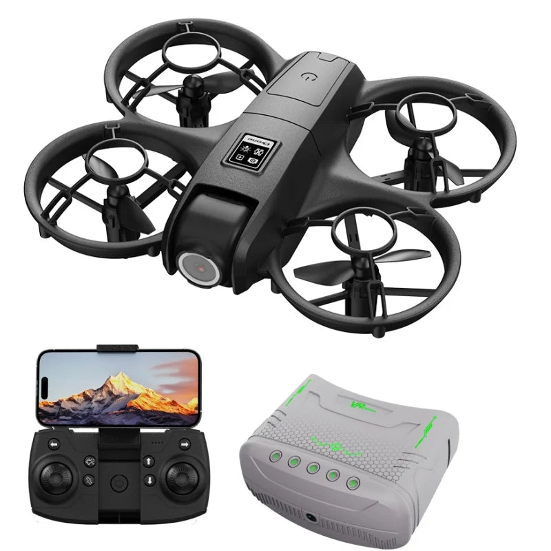 4K Dual Camera Drone with VR Headset Optical Flow Hover 360°