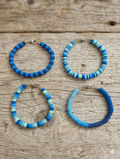 4 Blue Bracelets